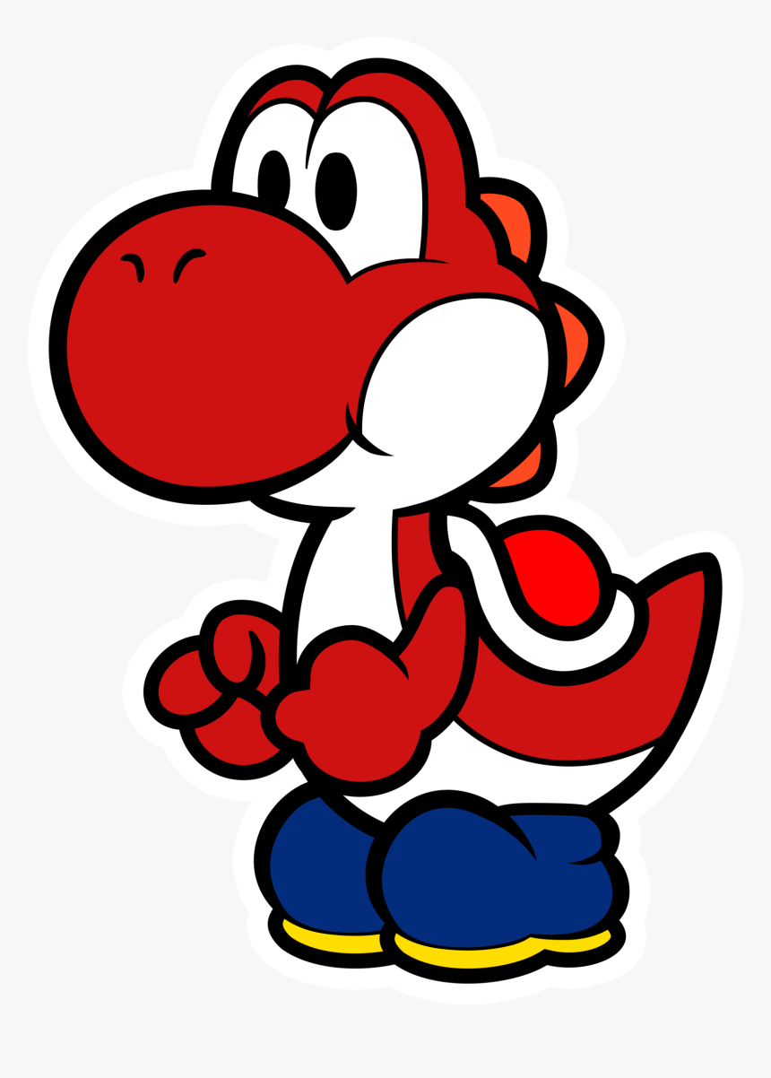 Red Yoshi <3 - Super Mario Red Yoshi, HD Png Download, Free Download