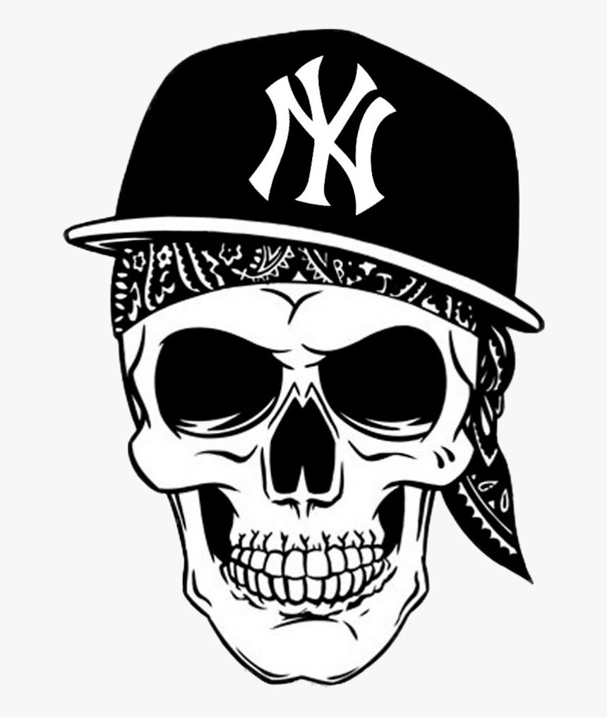 Hip Hop Skull Clipart , Png Download - Skull Hip Hop Vector, Transparent Png, Free Download