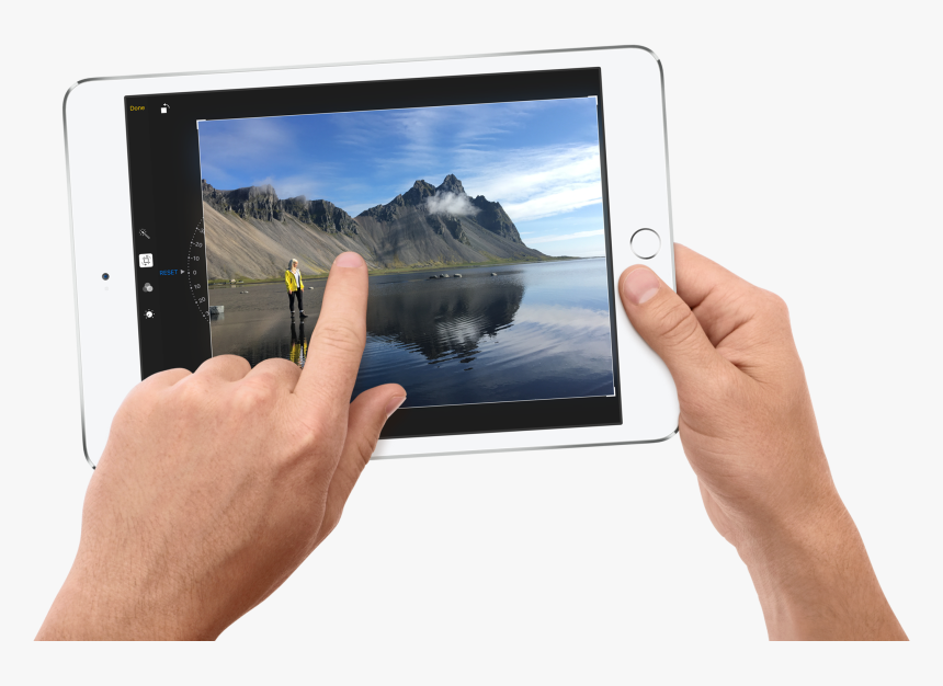 Apple Tablet In Hand Png, Transparent Png, Free Download