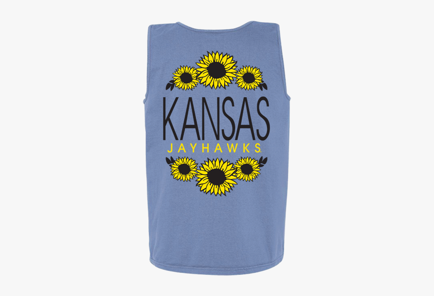 Kansas Jayhawks Sunflower Border Design Comfort Colors, HD Png Download, Free Download