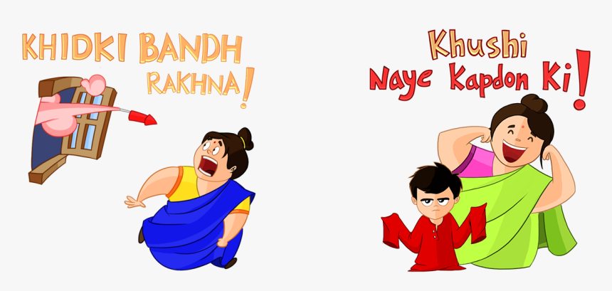 Diwali Cartoon Stickers, HD Png Download, Free Download