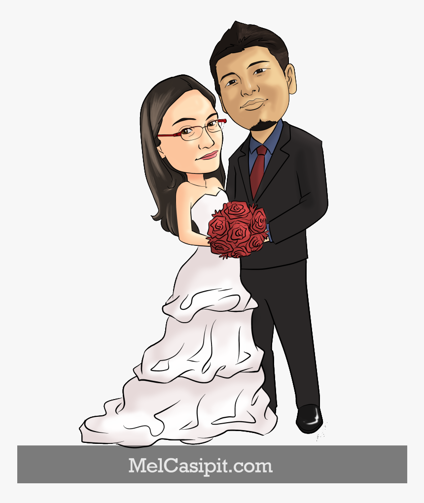 Transparent Wedding Couple Png - Cartoon, Png Download, Free Download