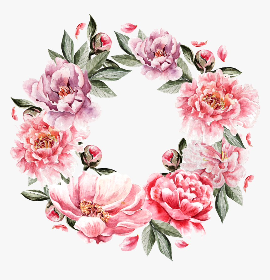Flower Bouquet Painting - Flower Of Garland Png, Transparent Png, Free Download
