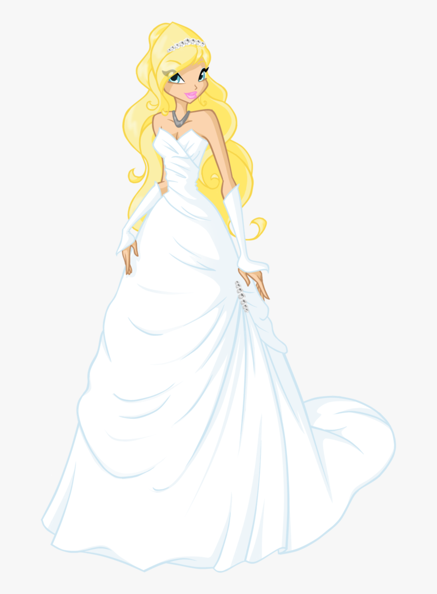 Cartoon Wedding Dress - Стелла И Брендон Свадьба, HD Png Download, Free Download