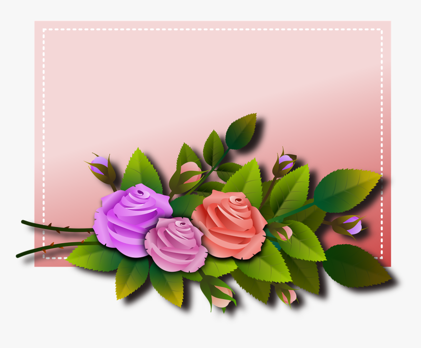 Roses Flowers Bouquet Free Photo - Rama Con Flores Png, Transparent Png, Free Download