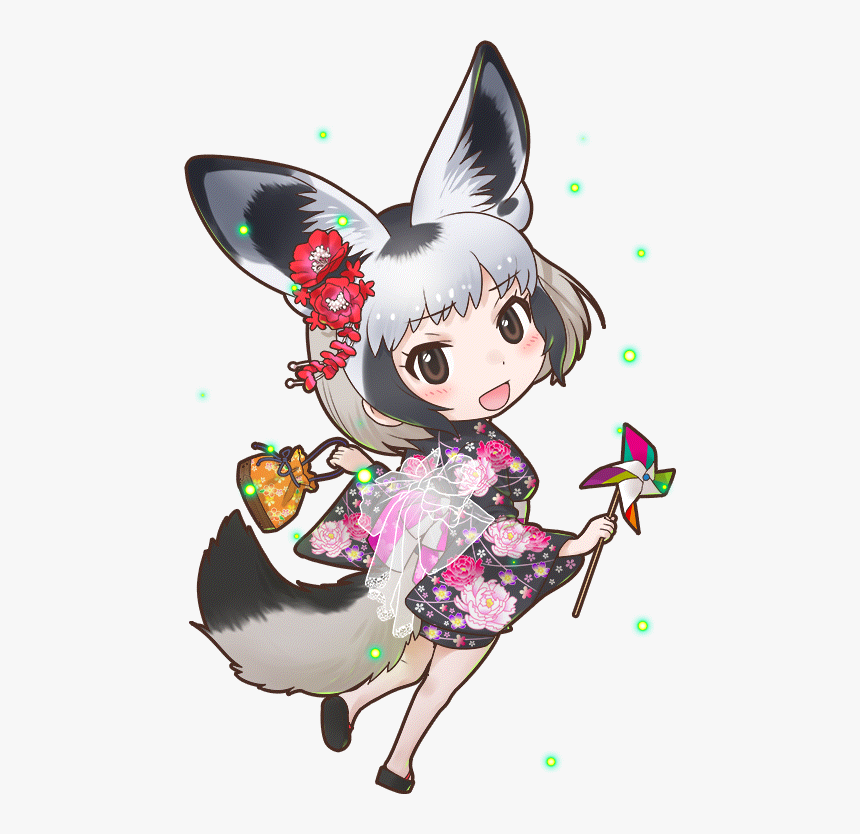 Transparent Fox Ears Png - Kemono Friends Bat Eared Fox, Png Download, Free Download