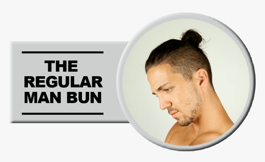 Mens Undercut Hairstyles - Bun Undercut Top Knot Undercut Hairstyle, HD Png Download, Free Download