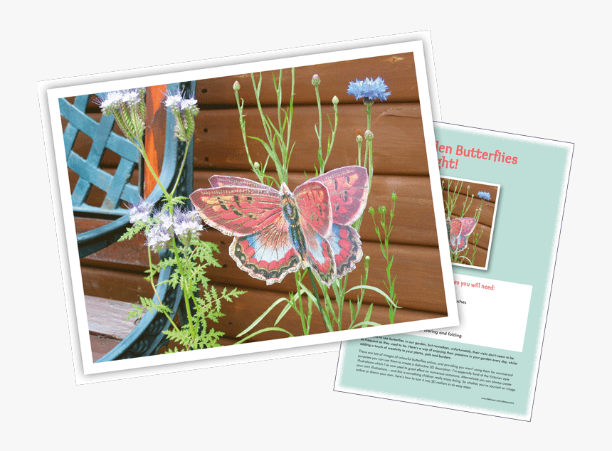 Garden 3d Butterfly, HD Png Download, Free Download