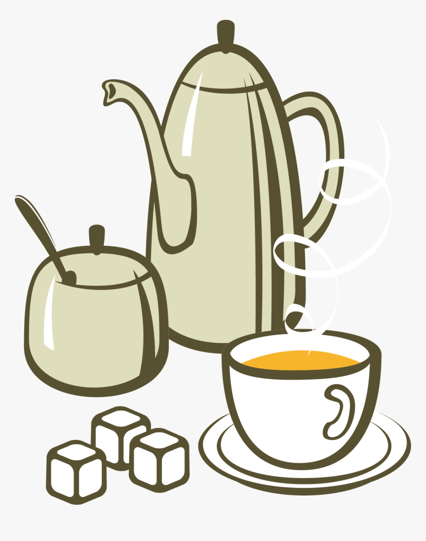 Tea Coffee Breakfast European Cuisine Clip Art - Tea And Coffee Clipart, HD Png Download, Free Download