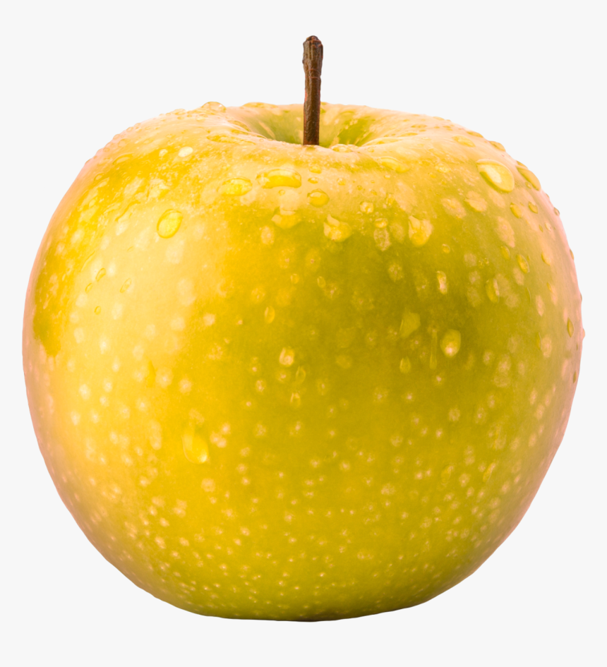 Golden Apple On A Transparent Background - Yellow Apple Transparent Background, HD Png Download, Free Download