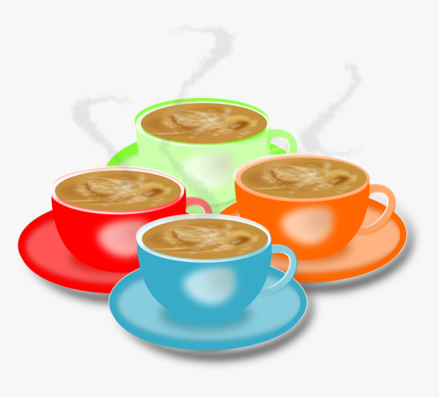 Tea,coffee,cuban Espresso - Quatro Xicaras De Café, HD Png Download, Free Download