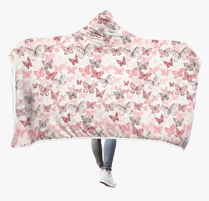 3d Butterfly Full-print Hooded Blanket - Pattern Scrapbook Paper Printable, HD Png Download, Free Download