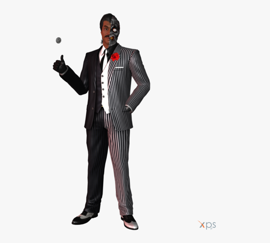 Suit,clothing,formal Character - Two Face Batman Png, Transparent Png, Free Download