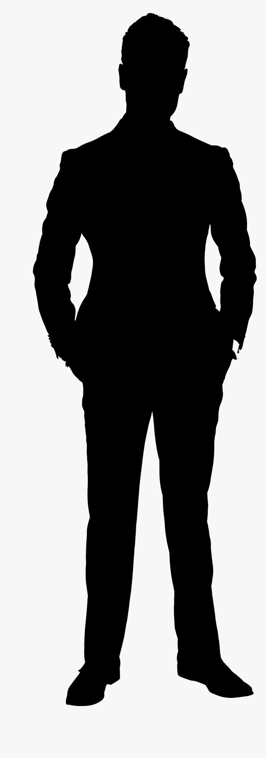 Man Silhouette Suit Image Portable Network Graphics - Man Suit Silhouette Png, Transparent Png, Free Download