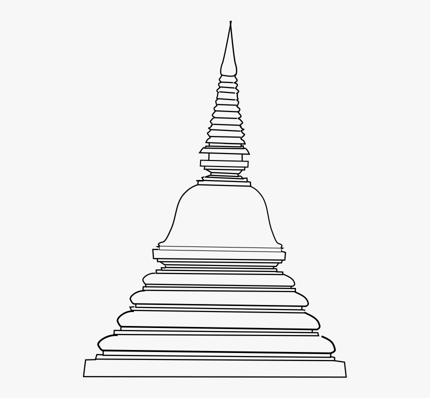 Temple Clipart Sri Lanka - Buddhist Temple Clipart Black And White, HD Png Download, Free Download