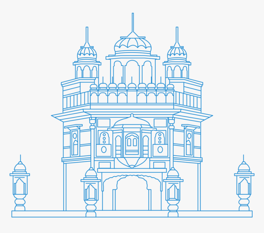 Collection Of Golden - Harmandir Sahib In Drawing, HD Png Download, Free Download