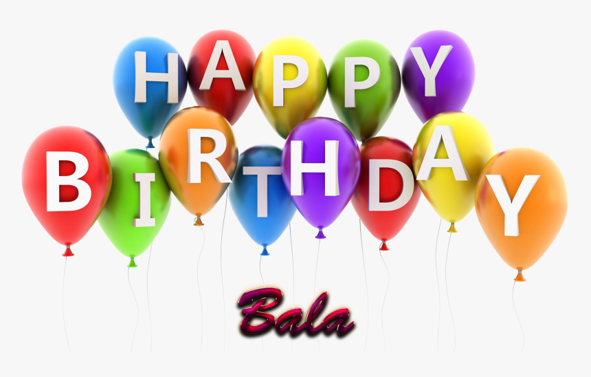 Bala Happy Birthday Balloons Name Png - Happy Birthday Kaka Cake, Transparent Png, Free Download