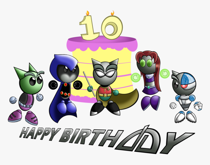 Happy 10th Birthday Transparent Background Png - Cartoon, Png Download, Free Download