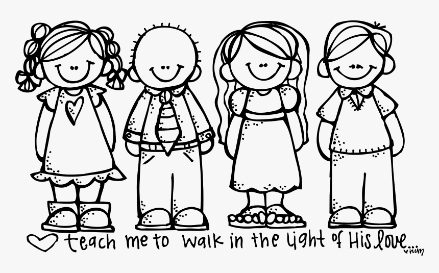 Free Lds Clipart - Children Clipart Black And White, HD Png Download, Free Download