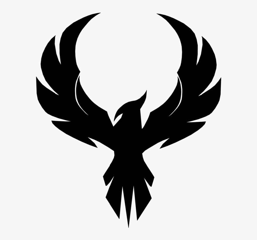 Transparent Phoenix Clipart - Phoenix Bird Black And White, HD Png ...