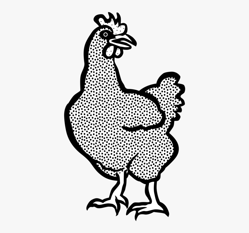 Heart,art,livestock - Chickens Line Art, HD Png Download, Free Download