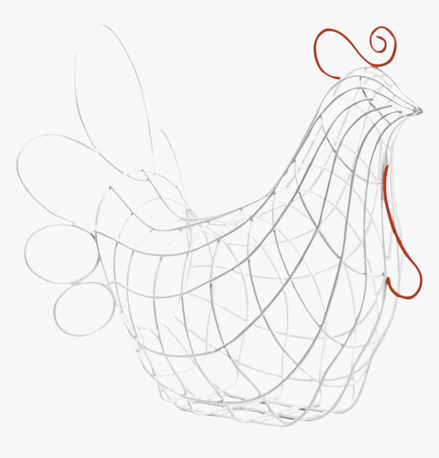 Hen Wire Basket By Alessandro Zambelli For Seletti - Rooster, HD Png Download, Free Download