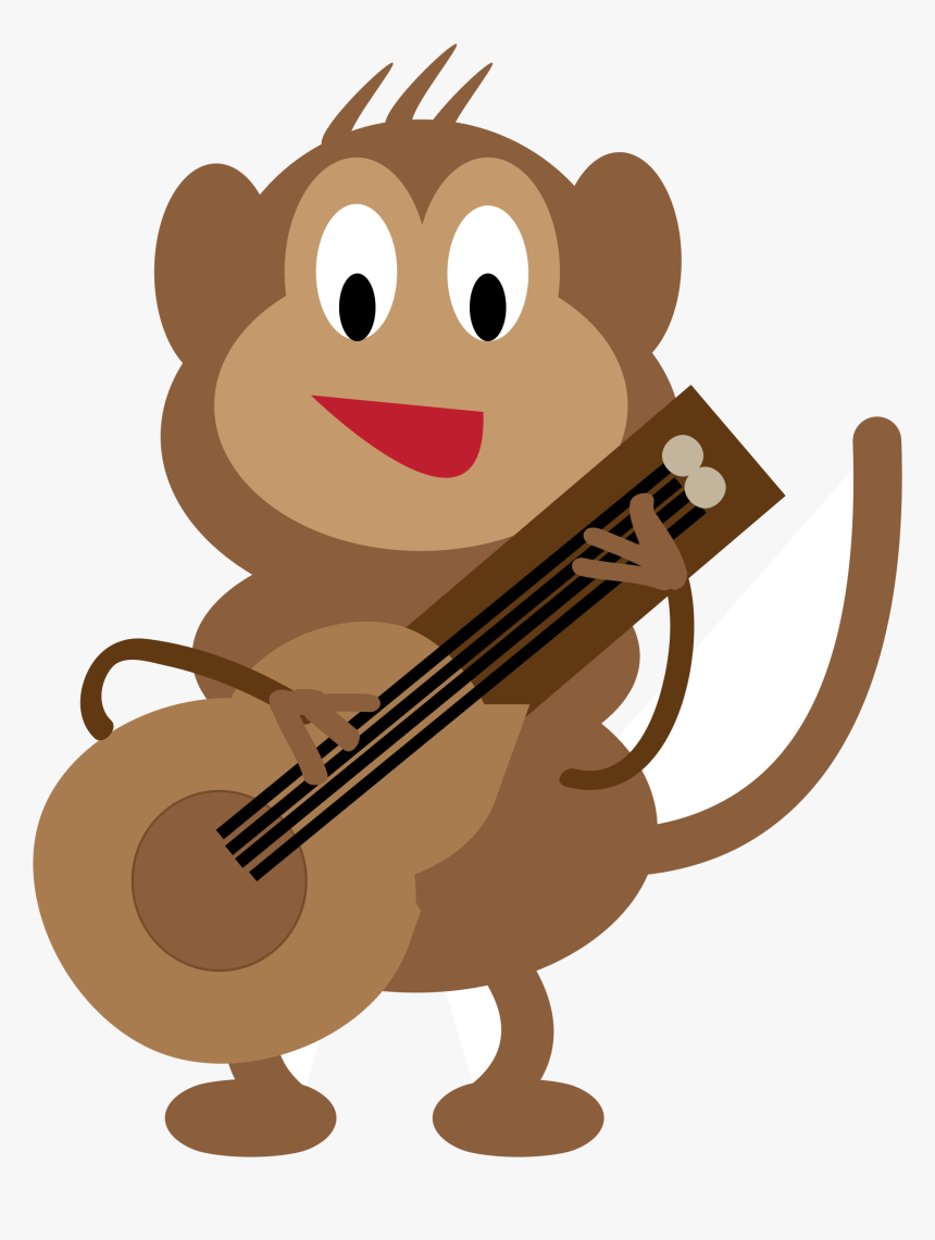 Monkey Playing Music Instrument Clipart , Transparent - Animals Music Clipart, HD Png Download, Free Download