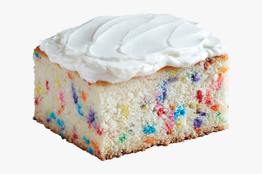 Vanilla Sprinkle Snack Cake Baked - Buttercream, HD Png Download, Free Download