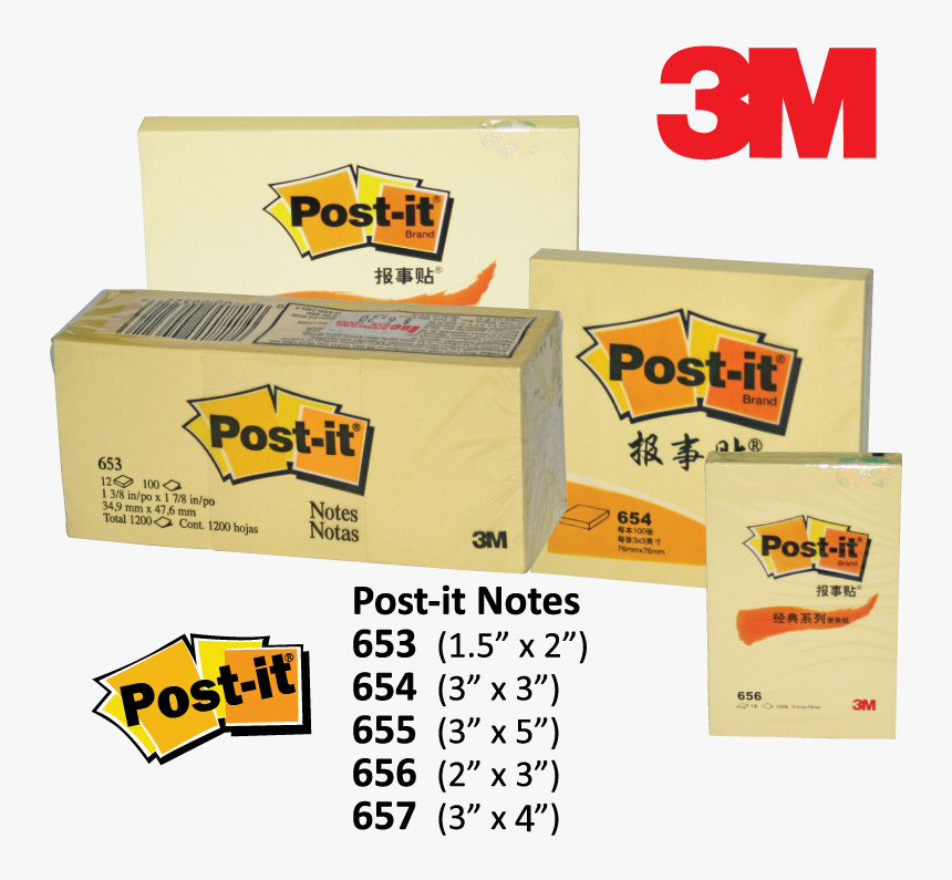 653 - Post It 653 654 655, HD Png Download, Free Download