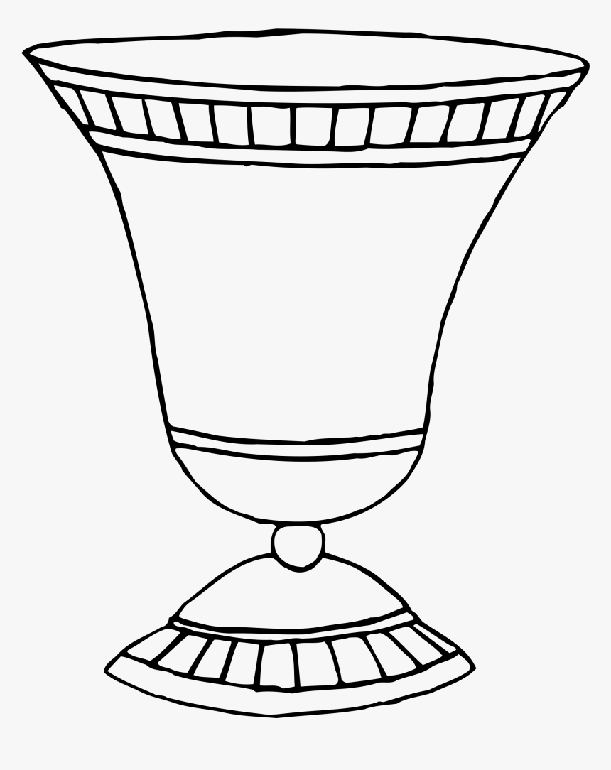 Thumb Image - Line Drawing Of A Vase, HD Png Download, Free Download