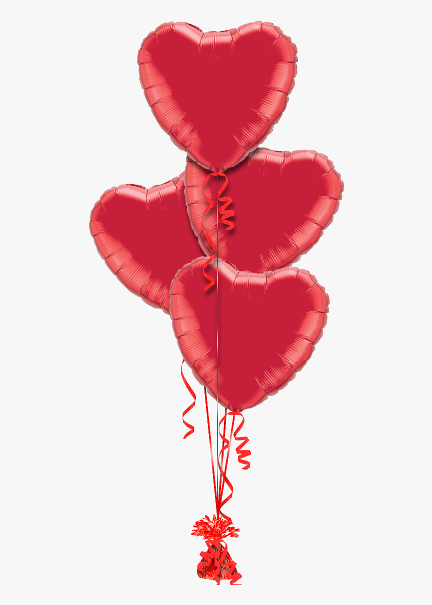 Red Heart Love Balloon - Balloon Love You Png, Transparent Png, Free Download