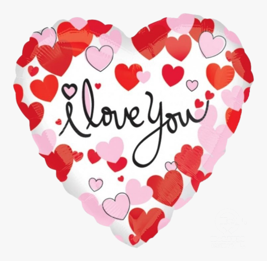 Pinkish Hearts I Love You Balloons Balloons Balloon - Love You Balloon Heart, HD Png Download, Free Download