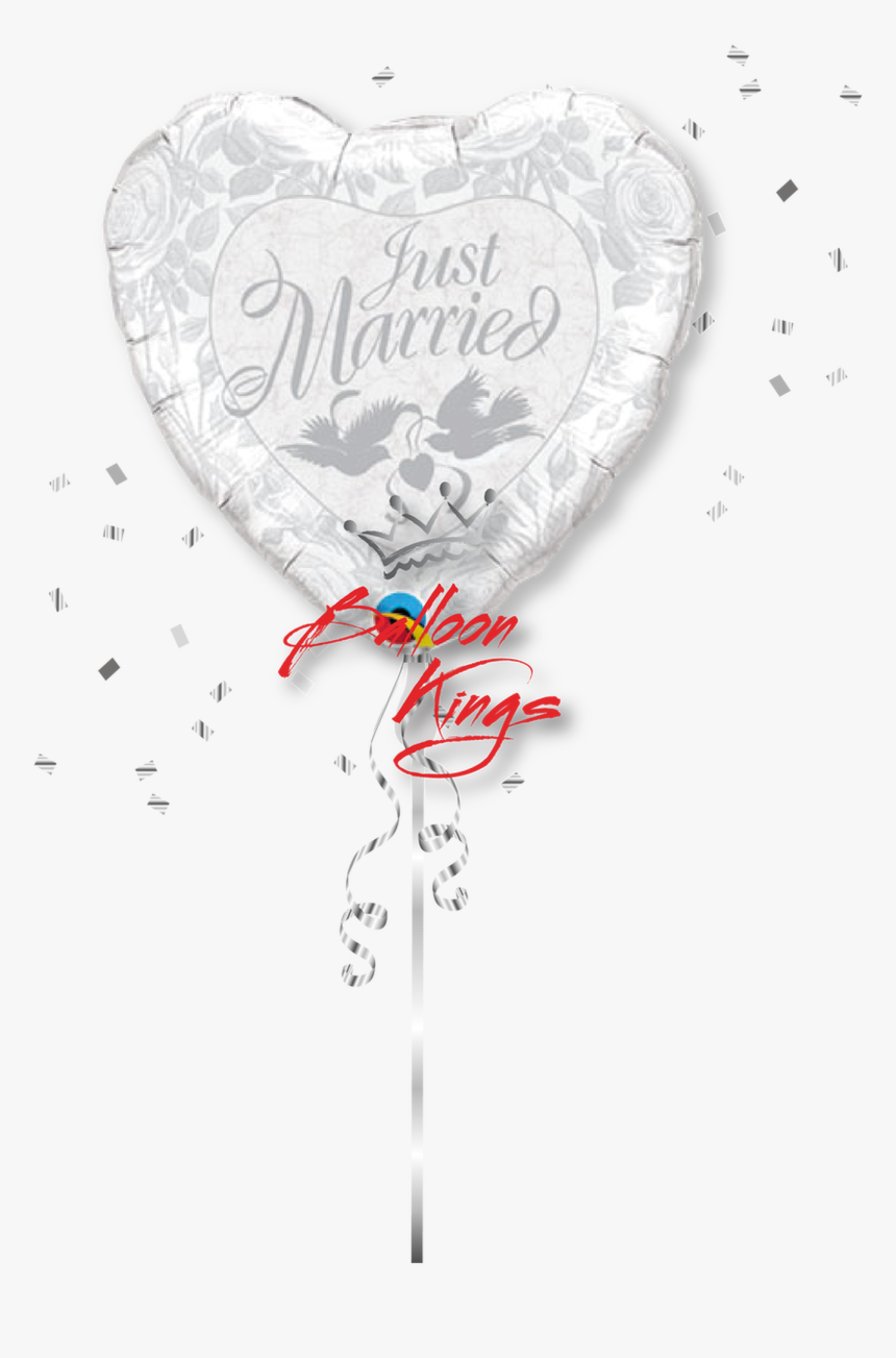 Just Married Two Doves - Heart, HD Png Download, Free Download