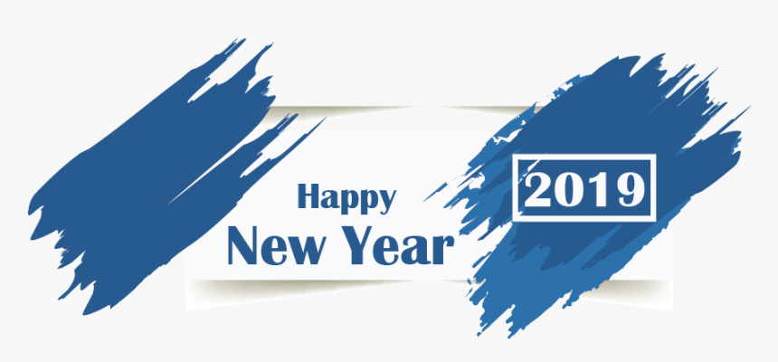 New Year 2019 Text Png, Transparent Png, Free Download