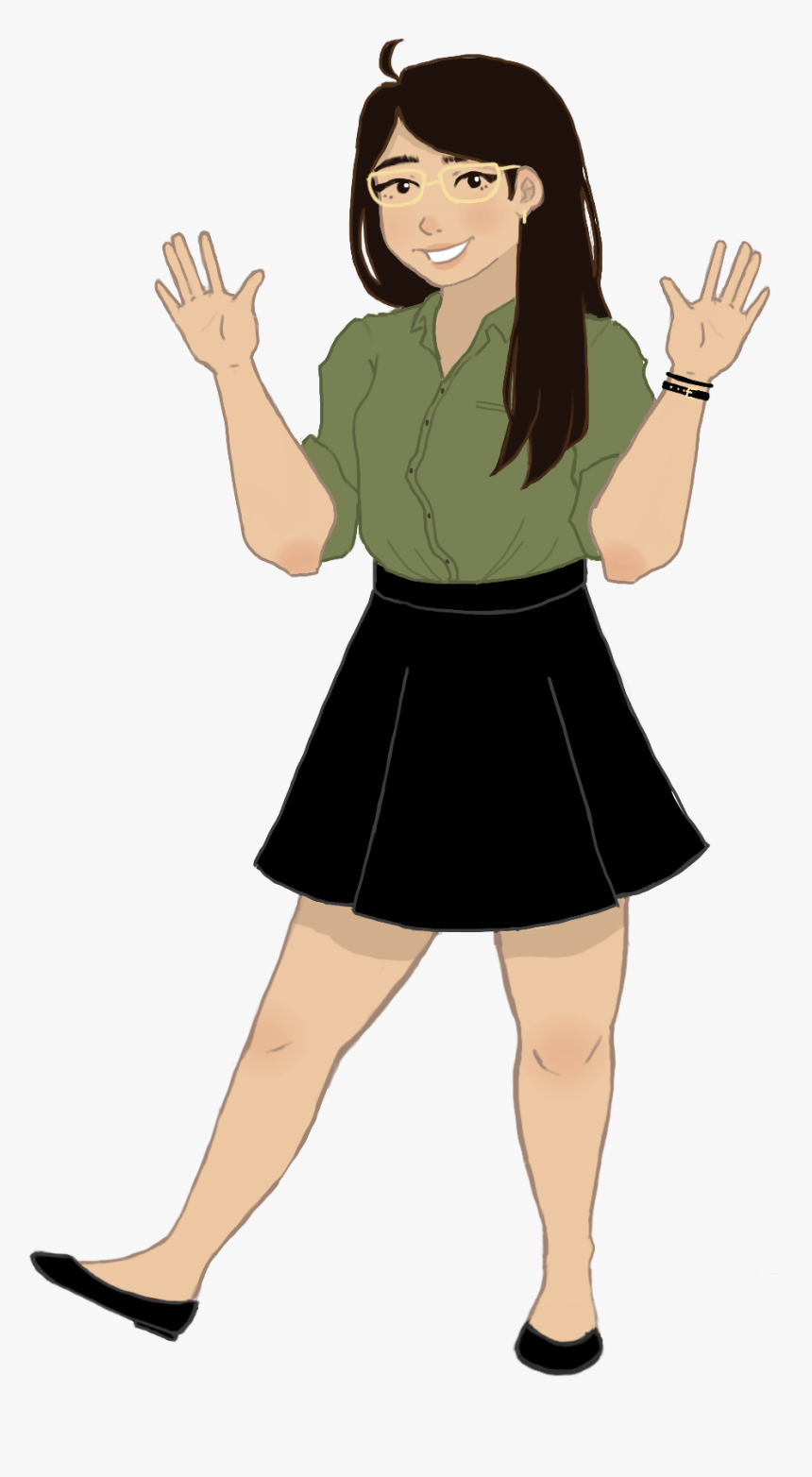 Female Caricature Body Png, Transparent Png kindpng