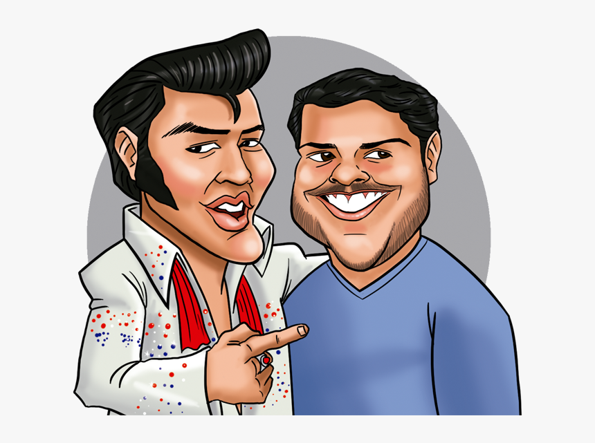 Two Caricatures Digital - Cartoon, HD Png Download, Free Download