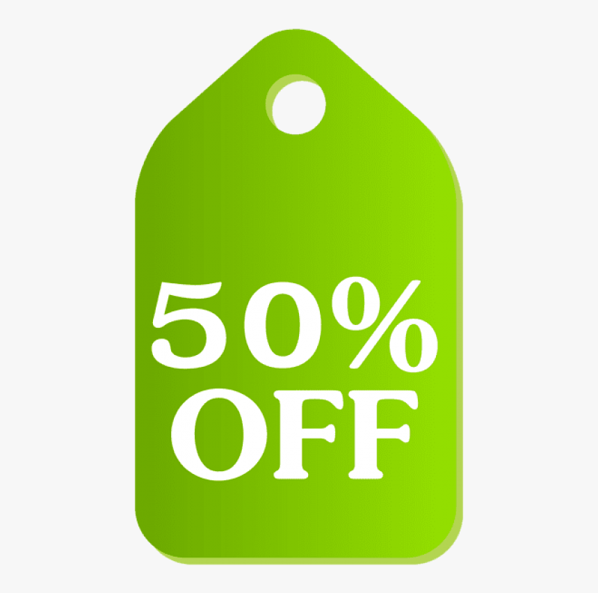 Free Png Green Discount Tag Png Images Transparent - Green Tags 50 Off, Png Download, Free Download