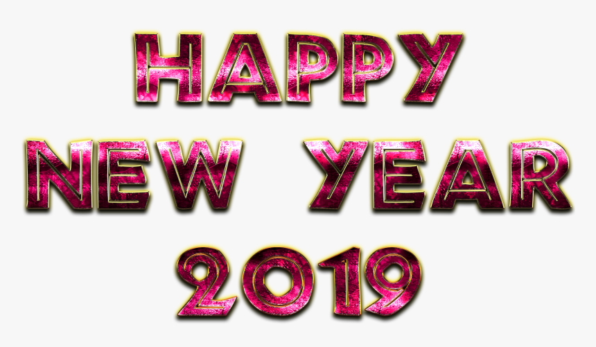 Happy New Year Png 2019 Png Hd Quality- - Graphic Design, Transparent Png, Free Download
