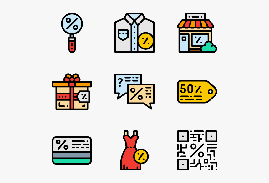 Hand Drawn Colorful Icons, HD Png Download, Free Download