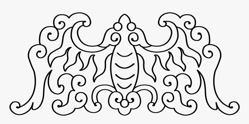 Chinese Traditional Pattern Bat Beautiful Things Free - Bat Pattern Chinese, HD Png Download, Free Download