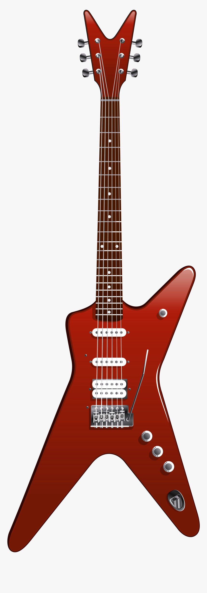 Guitar Png Red - Transparent Background Electric Guitar Clip Art, Png Download, Free Download