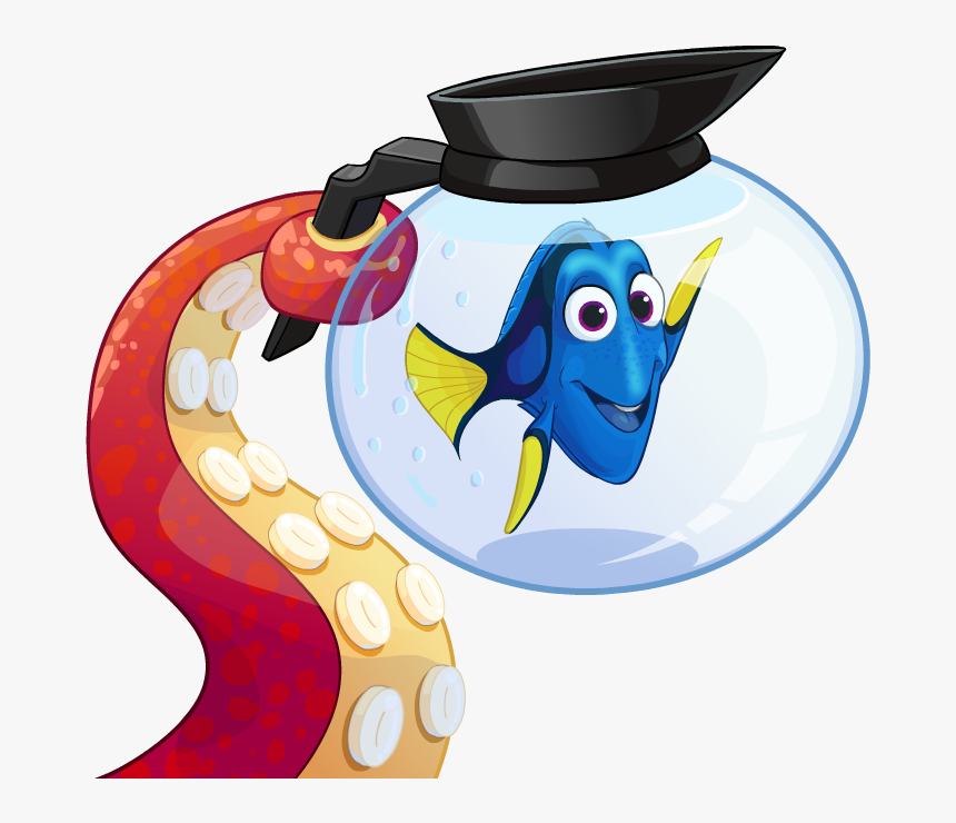 Hanks Tentacle Holding Dory In A Pot Of Water - Dory Clipart, HD Png Download, Free Download