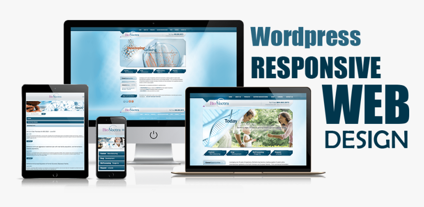 Responsive Wordpress Website Design, HD Png Download, Free Download