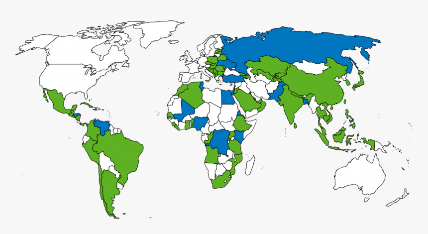 Map Of Preferred Countries For Boren Fellowships - Death Valley, Badwater, HD Png Download, Free Download