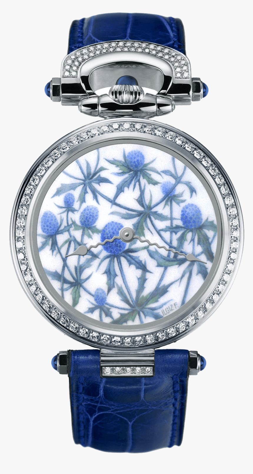 Bovet Watch Ladies Fired Enamel Miniature Painting - Bovet Amadeo Fleurier 39, HD Png Download, Free Download