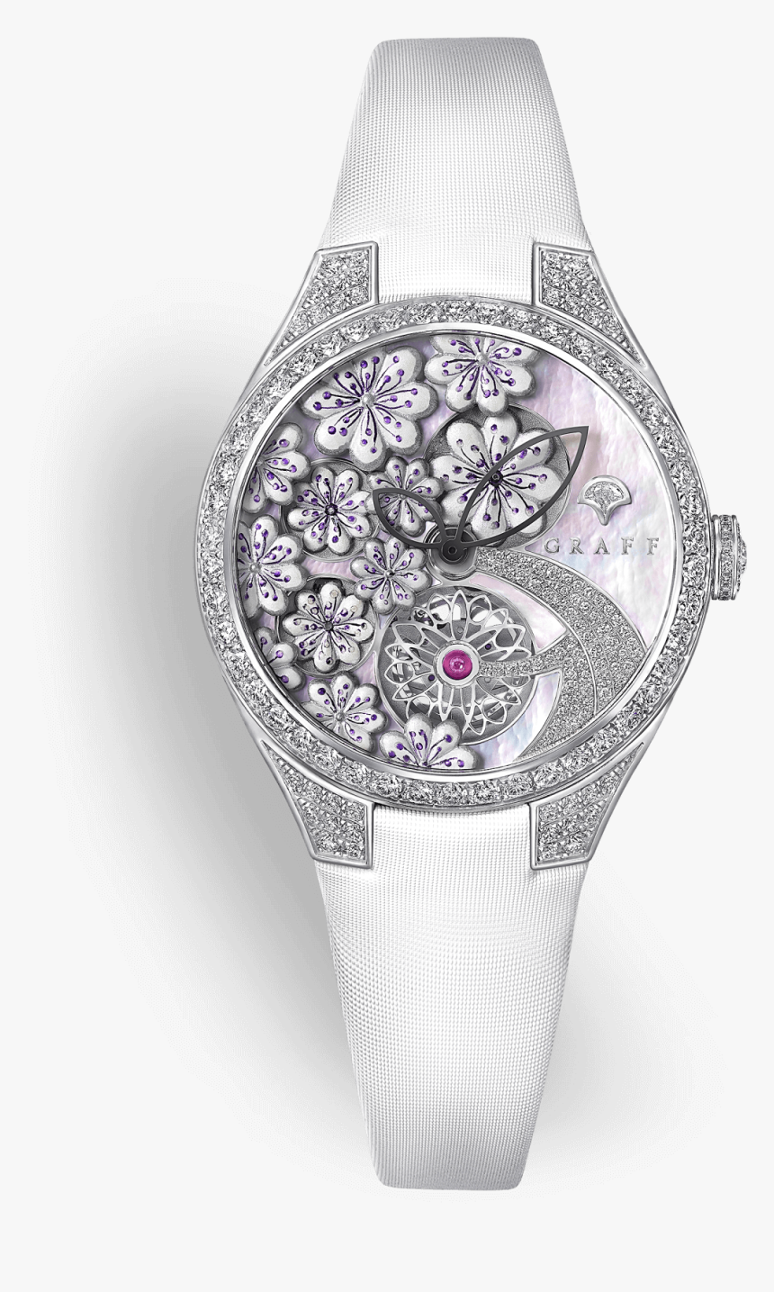 Graff Floral Diamond Watch, HD Png Download, Free Download