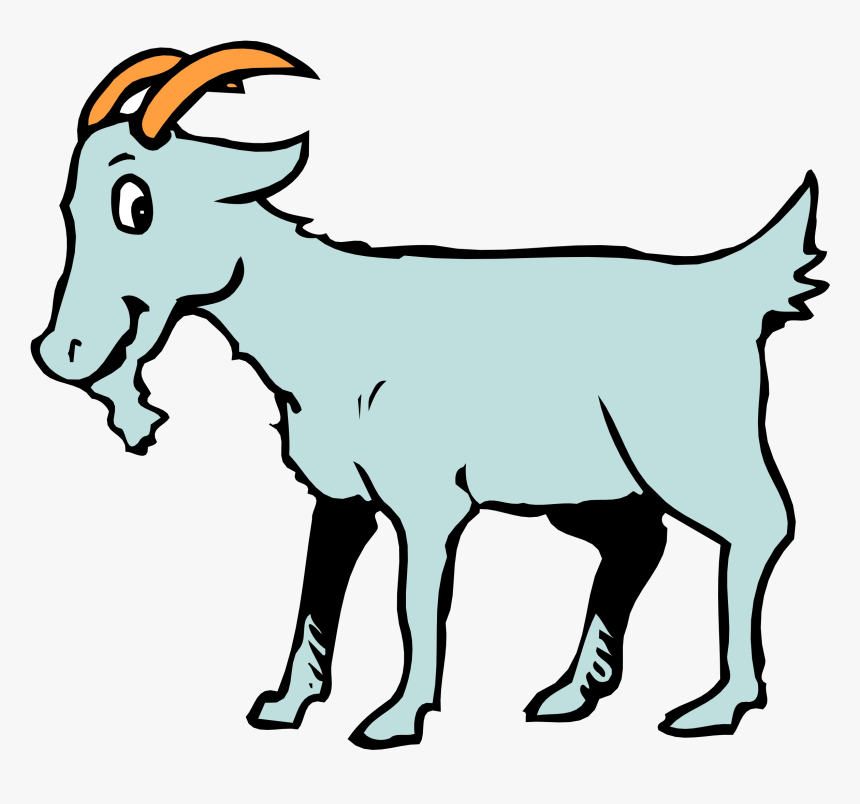 Goat Free Animated Goats Cliparts Clip Art Transparent - Goat Clipart Black And White, HD Png Download, Free Download