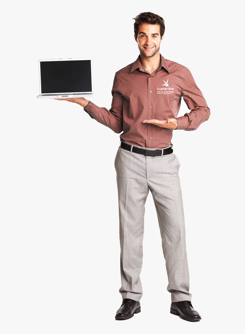Hughesnet, 10 Reasons Why - Person Standing With A Laptop Png, Transparent Png, Free Download