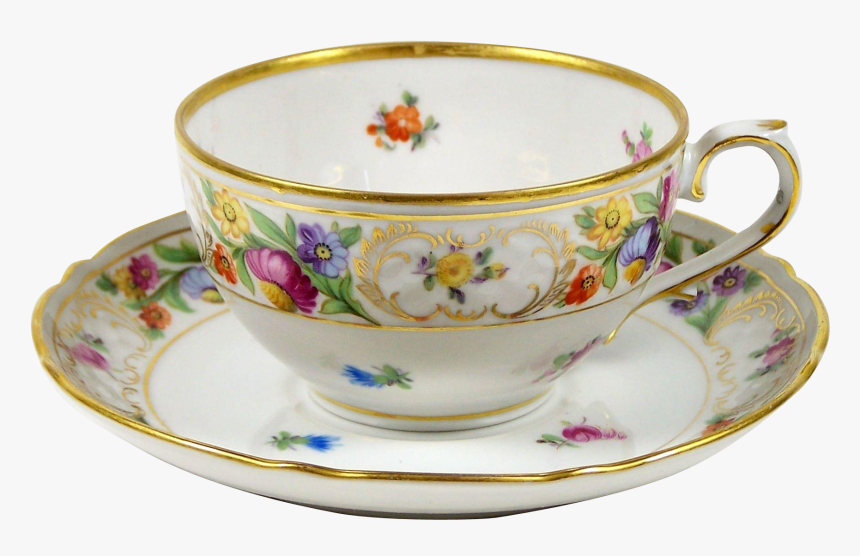 Vintage Schumann Tea Cup Dresden Line 6 Oz Dresden, HD Png Download, Free Download