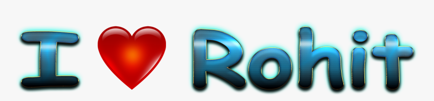 Rohit Love Name Heart Design Png - Love Yogi, Transparent Png, Free Download